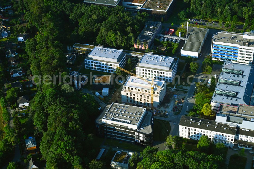 Aerial image Berlin - Hospital grounds of the Clinic Helios Klinikum Berlin-Buch on Schwanebecker Chaussee in the district Buch in Berlin, Germany