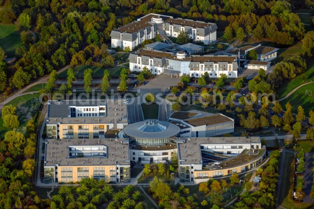 Aerial photograph Leipzig - Hospital grounds of the Clinic HELIOS Park-Klinikum Leipzig on Morawitzstrasse in the district Probstheida in Leipzig in the state Saxony, Germany