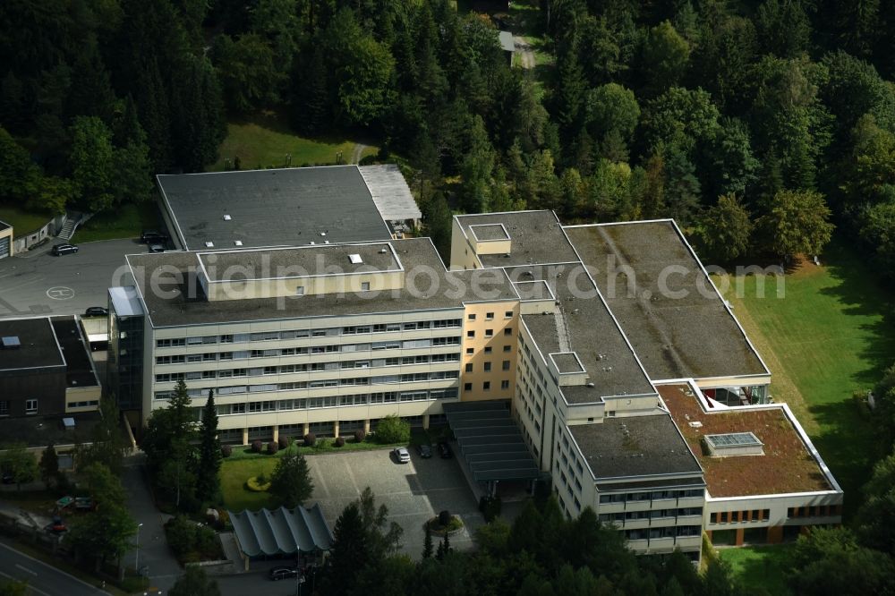 Bischofsgrün from the bird's eye view: Hospital grounds of the Clinic Hoehenklinik Bischofsgruen in Bischofsgruen in the state Bavaria