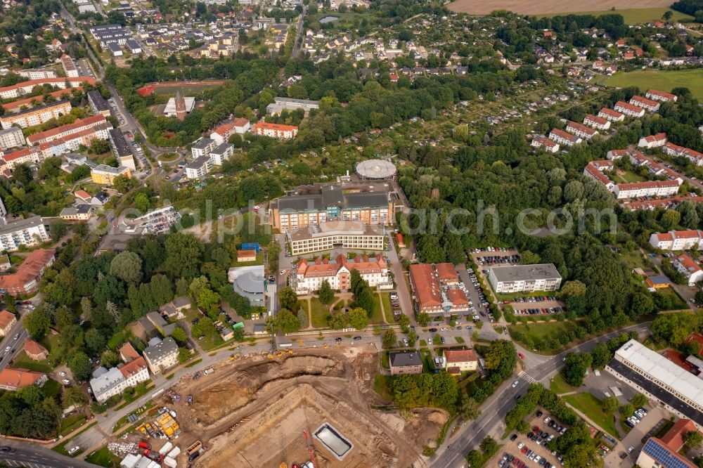 Aerial photograph Bernau - Hospital grounds of the Clinic Immanuel Klinikum Bernau in Bernau in the state Brandenburg, Germany