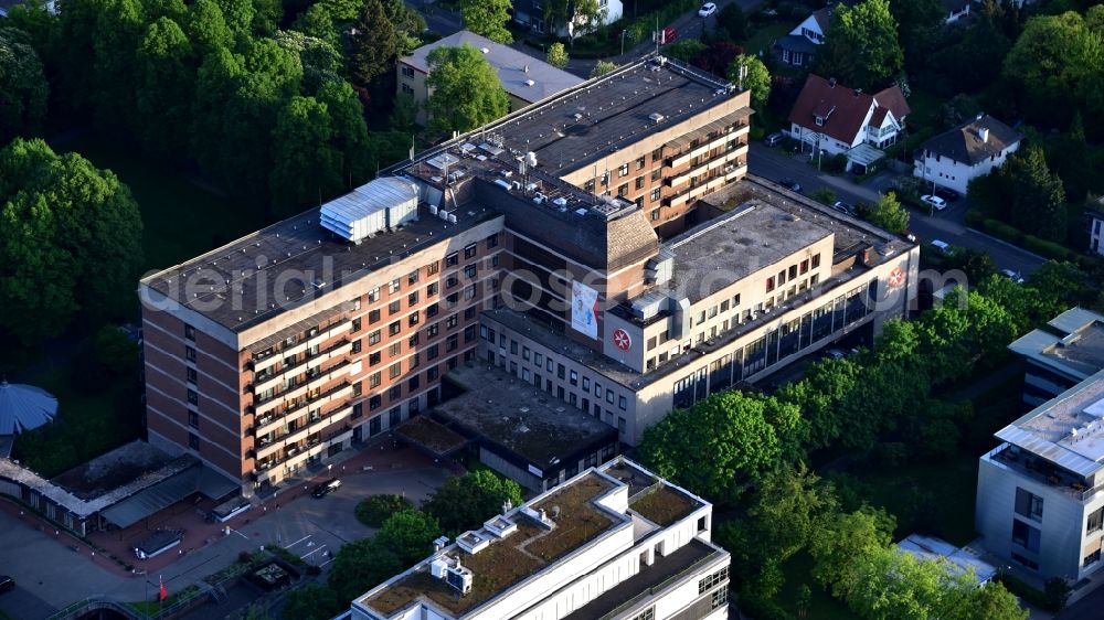 Bonn from the bird's eye view: Hospital grounds of the Clinic Johanniter-Krankenhaus Bonn in the district Gronau in Bonn in the state North Rhine-Westphalia, Germany