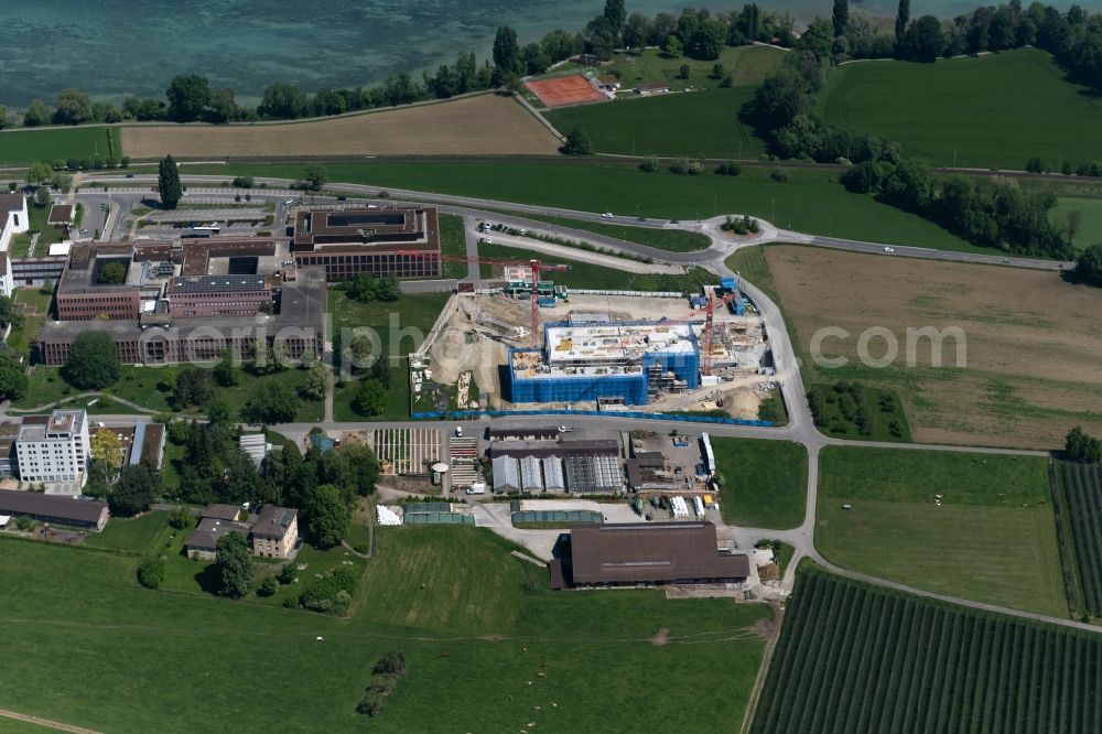 Münsterlingen from the bird's eye view: Hospital grounds of the Clinic Kantonsspital Muensterlingen in Muensterlingen in the canton Thurgau, Switzerland