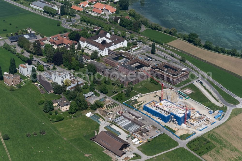 Aerial image Münsterlingen - Hospital grounds of the Clinic Kantonsspital Muensterlingen in Muensterlingen in the canton Thurgau, Switzerland