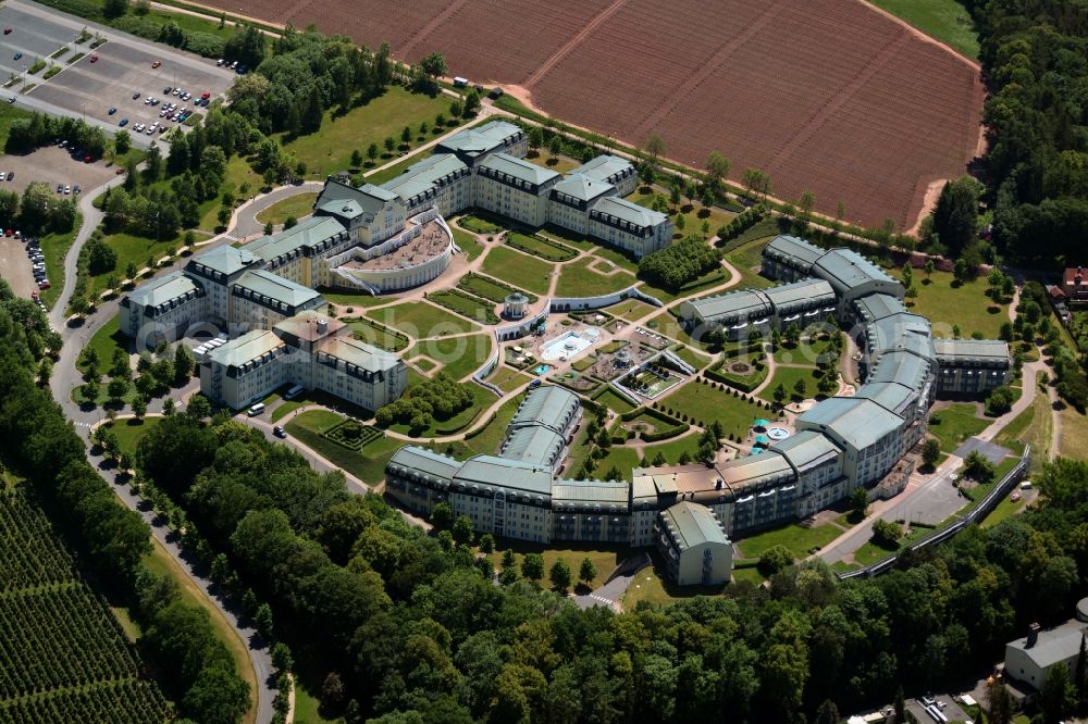 Aerial photograph Kreischa - Hospital grounds of the Clinic KLINIK BAVARIA Kreischa An of Wolfsschlucht in Kreischa in the state Saxony, Germany