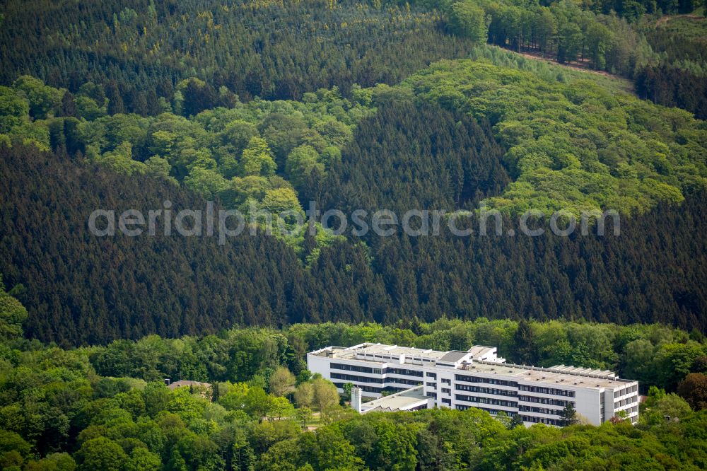 Ennepetal from above - Hospital grounds of the Clinic Klinik Koenigsfeld on Holthauser Talstrasse in Ennepetal in the state North Rhine-Westphalia, Germany