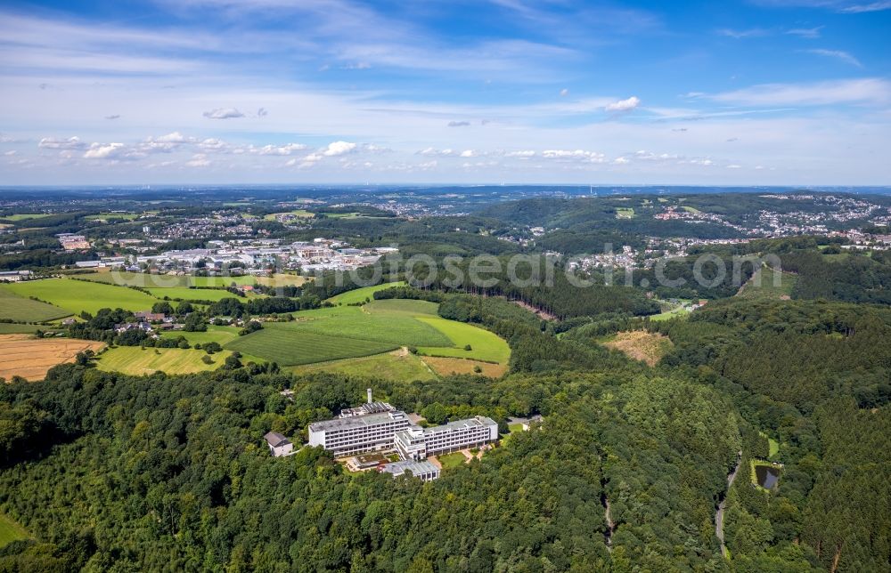 Ennepetal from the bird's eye view: Hospital grounds of the Clinic Klinik Koenigsfeld on Holthauser Talstrasse in Ennepetal in the state North Rhine-Westphalia, Germany