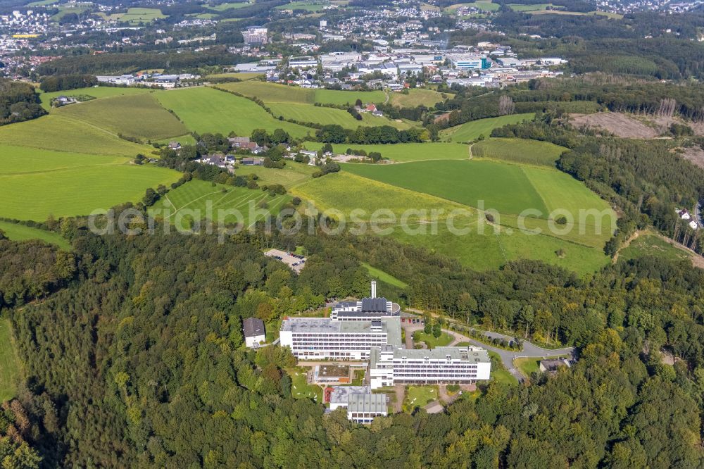 Ennepetal from the bird's eye view: Hospital grounds of the Clinic Klinik Koenigsfeld on Holthauser Talstrasse in Ennepetal in the state North Rhine-Westphalia, Germany