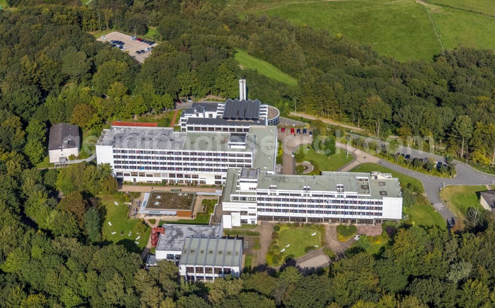 Aerial image Ennepetal - Hospital grounds of the Clinic Klinik Koenigsfeld on Holthauser Talstrasse in Ennepetal in the state North Rhine-Westphalia, Germany