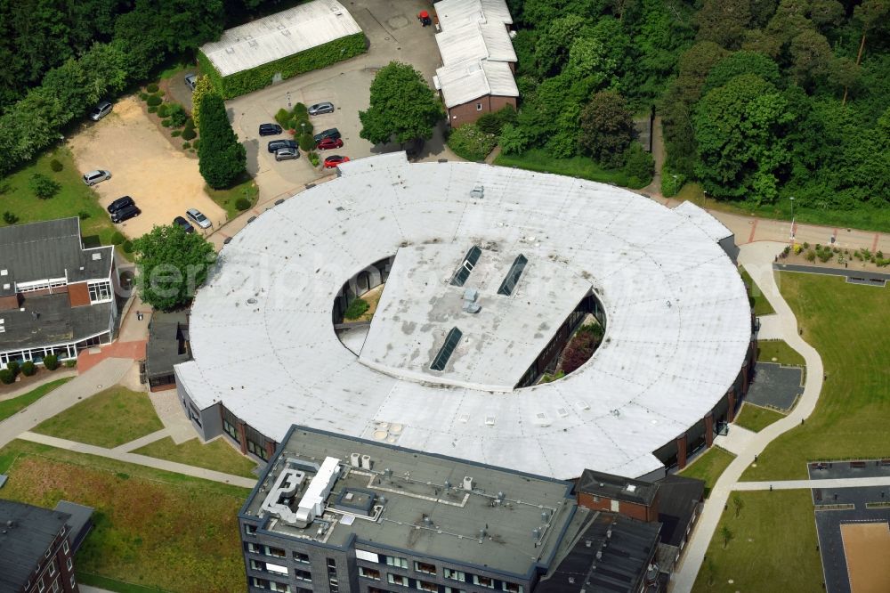 Bad Bramstedt from the bird's eye view: Hospital grounds of the Clinic Klinikum Bad Bramstedt on Oskar-Alexander-Strasse in Bad Bramstedt in the state Schleswig-Holstein, Germany