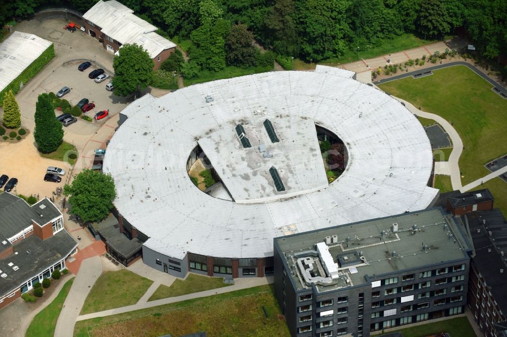 Bad Bramstedt from above - Hospital grounds of the Clinic Klinikum Bad Bramstedt on Oskar-Alexander-Strasse in Bad Bramstedt in the state Schleswig-Holstein, Germany