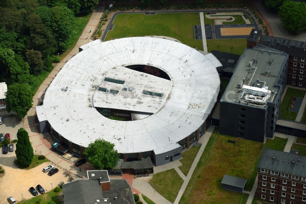 Aerial image Bad Bramstedt - Hospital grounds of the Clinic Klinikum Bad Bramstedt on Oskar-Alexander-Strasse in Bad Bramstedt in the state Schleswig-Holstein, Germany