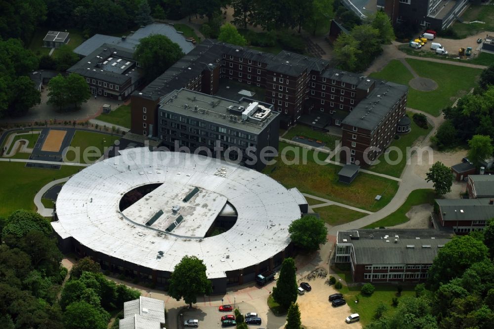 Aerial image Bad Bramstedt - Hospital grounds of the Clinic Klinikum Bad Bramstedt on Oskar-Alexander-Strasse in Bad Bramstedt in the state Schleswig-Holstein, Germany