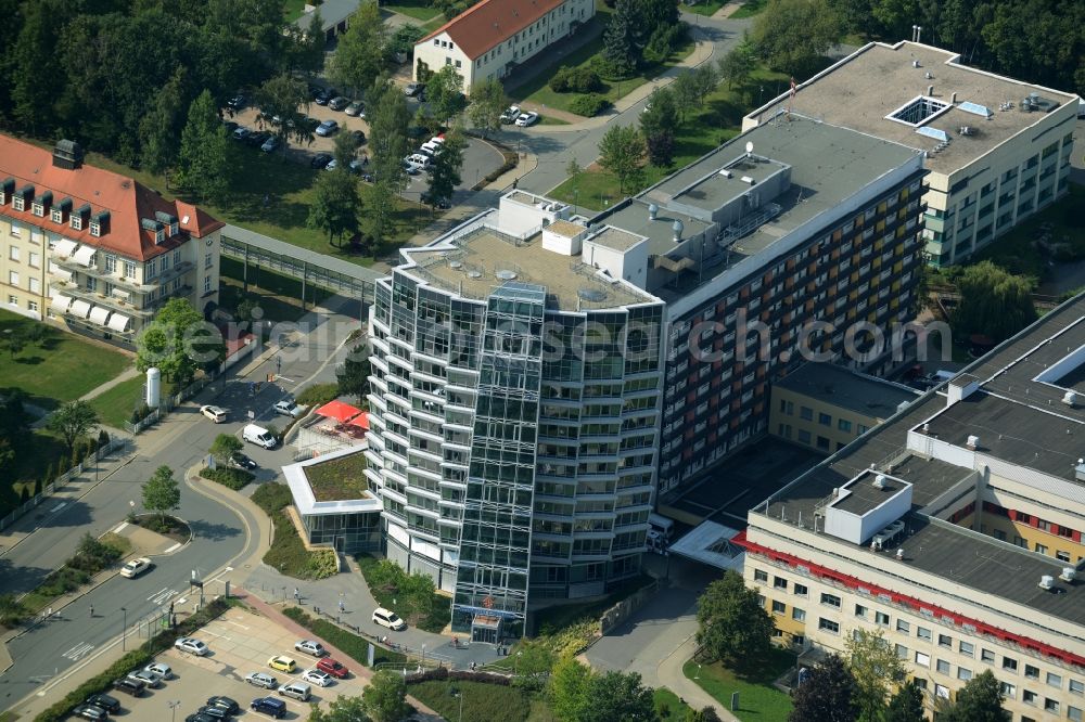 Aerial photograph Chemnitz - Clinic of the hospital grounds Klinikum Chemnitz gGmbH in Chemnitz in the state Saxony