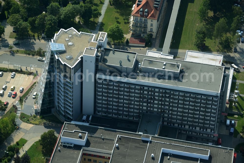 Aerial photograph Chemnitz - Clinic of the hospital grounds Klinikum Chemnitz gGmbH in Chemnitz in the state Saxony