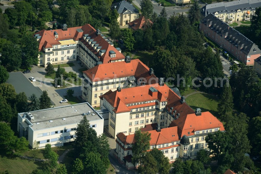 Aerial image Chemnitz - Clinic of the hospital grounds Klinikum Chemnitz gGmbH - Standort Flemmingstrasse in Chemnitz in the state Saxony