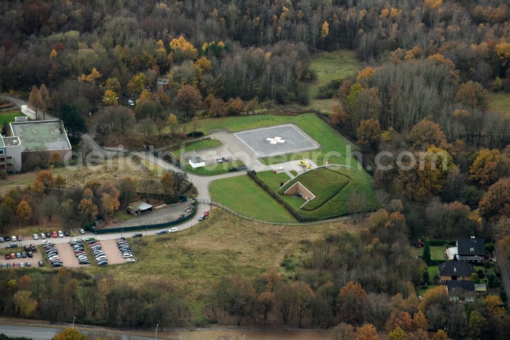 Aerial photograph Hamburg - Hospital grounds of the ClinicBG Klinikum Hamburg on Bergedorfer Strasse in the district Lohbruegge in Hamburg