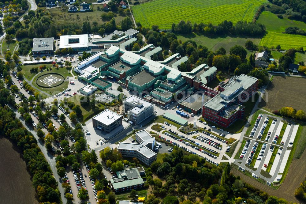 Aerial image Osnabrück - Hospital grounds of the Clinic Klinikum Osnabrueck GmbH in Osnabrueck in the state Lower Saxony, Germany