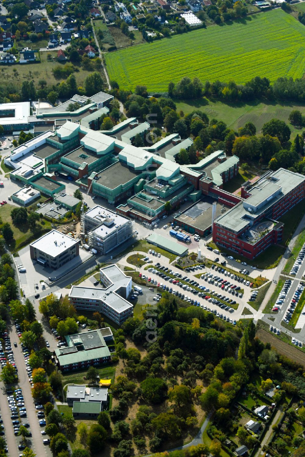 Aerial photograph Osnabrück - Hospital grounds of the Clinic Klinikum Osnabrueck GmbH in Osnabrueck in the state Lower Saxony, Germany