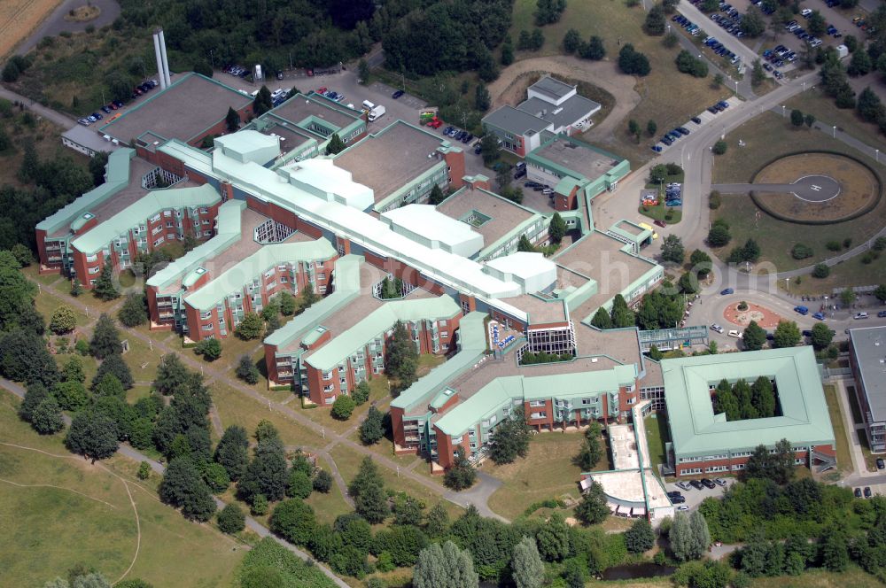 Aerial photograph Osnabrück - Hospital grounds of the Clinic Klinikum Osnabrueck GmbH in Osnabrueck in the state Lower Saxony, Germany