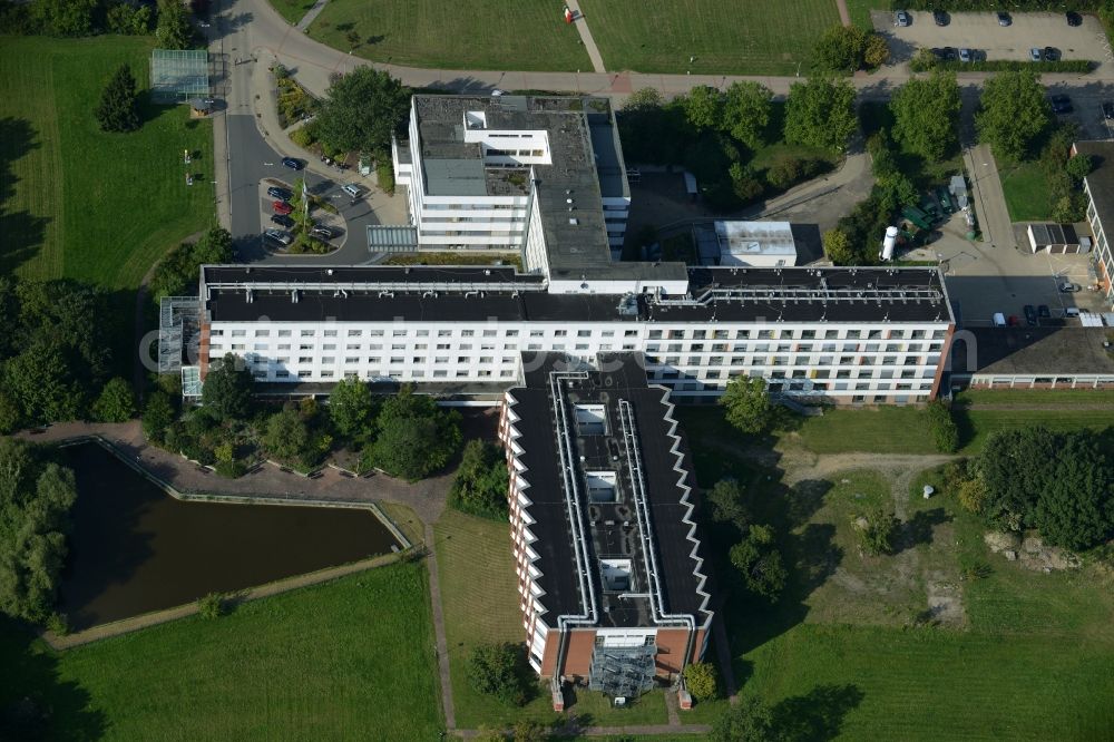 Peine from above - Clinic of the hospital grounds Klinikum Peine in the South of Peine in the state of Lower Saxony