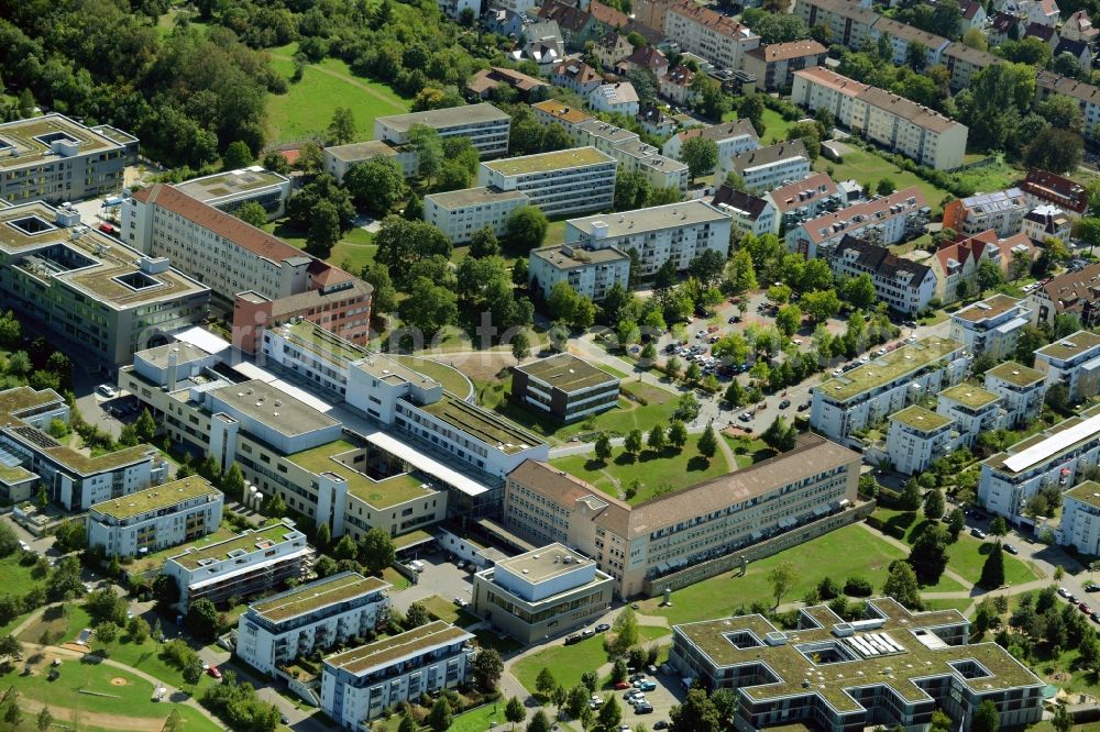 Stuttgart from the bird's eye view: Clinic of the hospital grounds Klinikum Stuttgart and hospital Bad Cannstatt in Stuttgart in the state of Baden-Wuerttemberg