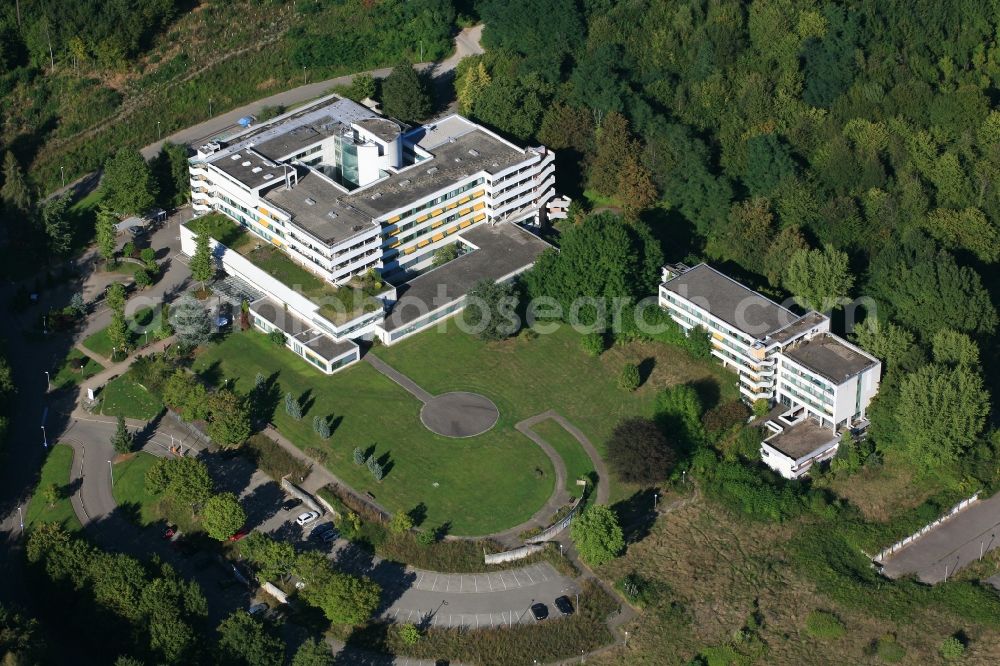 Aerial image Rheinfelden (Baden) - Hospital grounds of the clinic in Rheinfelden (Baden) in the state Baden-Wuerttemberg