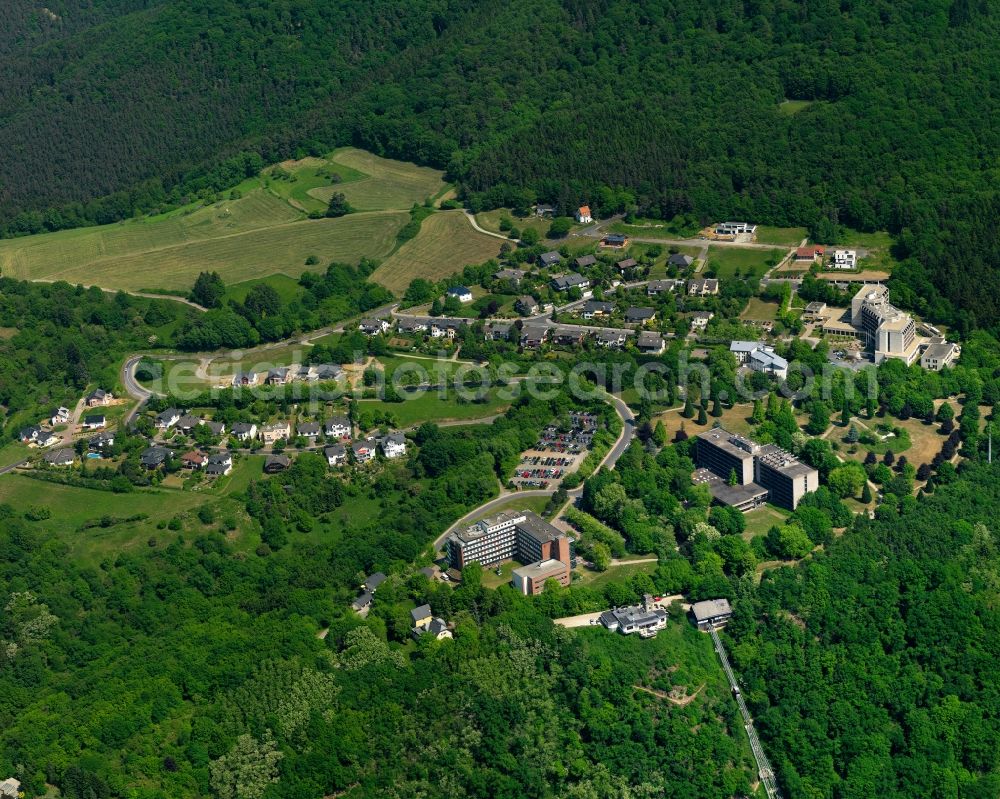 Aerial photograph Bad Ems - Clinic of the hospital grounds Lahntalklink in Bad Ems in the state Rhineland-Palatinate