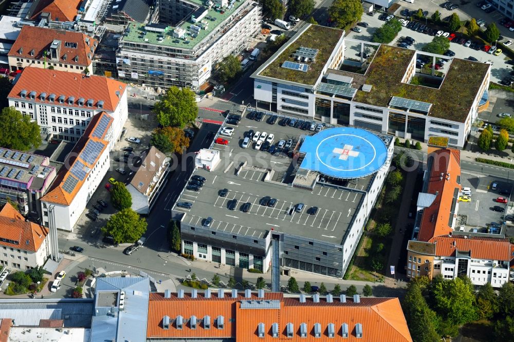 Aerial photograph Osnabrück - Hospital grounds of the Clinic Marienhospital in Osnabrueck in the state Lower Saxony, Germany