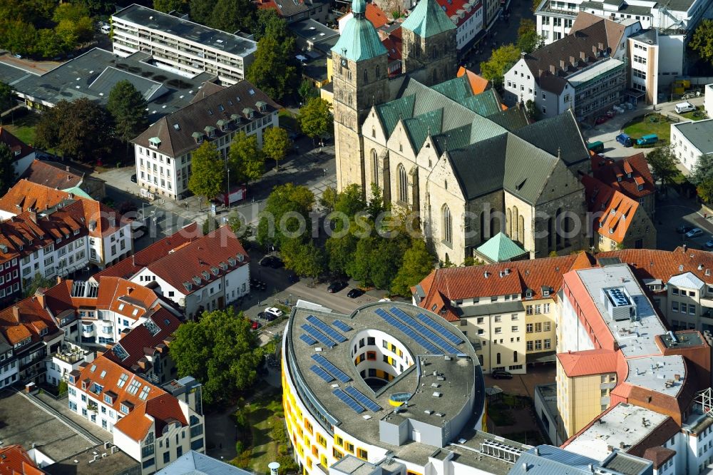 Osnabrück from above - Hospital grounds of the Clinic Marienhospital in Osnabrueck in the state Lower Saxony, Germany