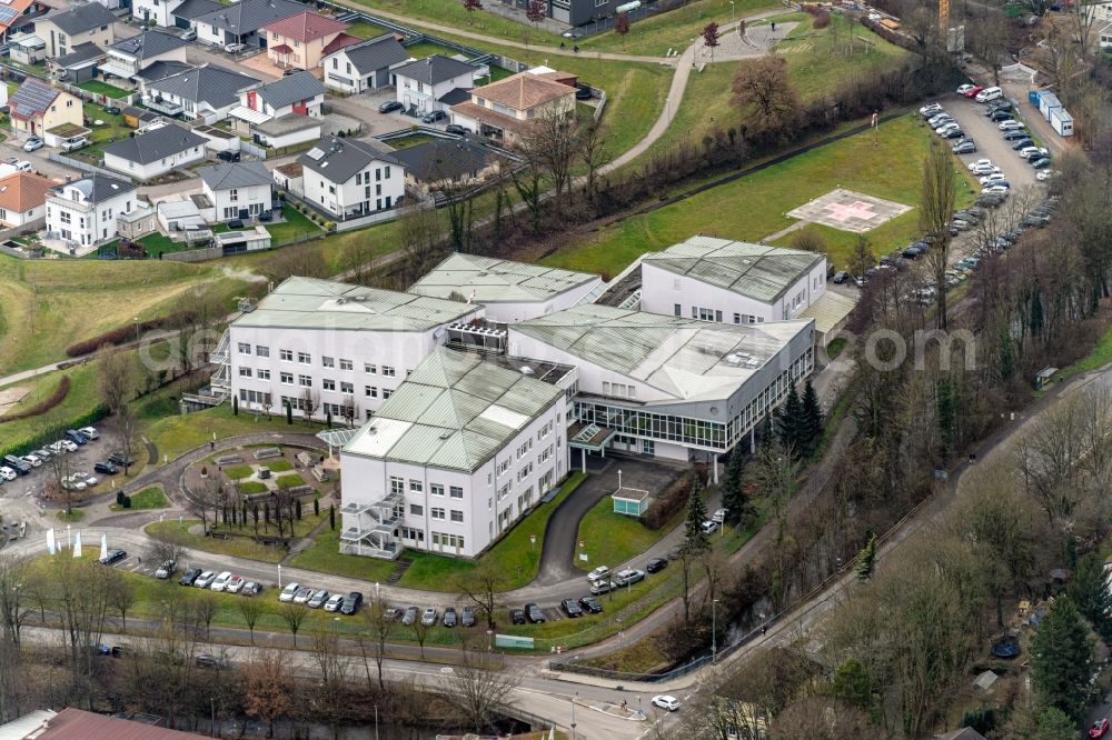 Lahr/Schwarzwald from above - Hospital grounds of the Clinic MEDICLIN Herzzentrum Lahr on street Hohbergweg in Lahr/Schwarzwald in the state Baden-Wuerttemberg, Germany