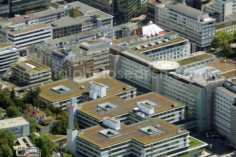 Aerial image Stuttgart - Clinic of the hospital grounds of Olgahospital of the Klinikum in Stuttgart in the state of Baden-Wuerttemberg