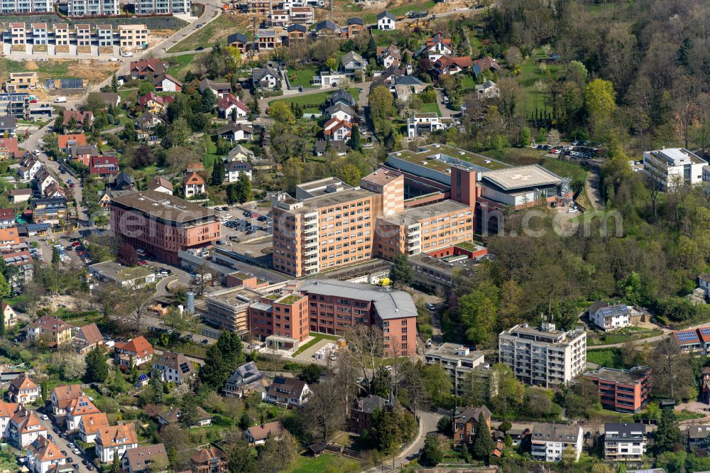 Aerial image Lahr/Schwarzwald - Hospital grounds of the Clinic Ortenau Klinikum in Lahr/Schwarzwald in the state Baden-Wurttemberg, Germany