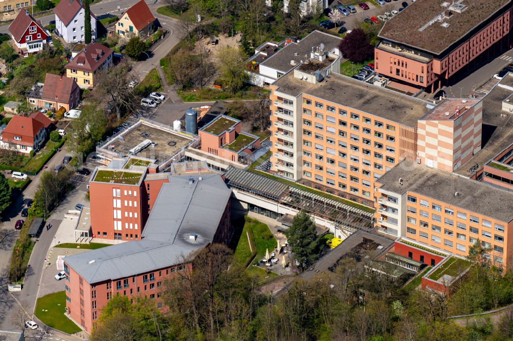 Lahr/Schwarzwald from above - Hospital grounds of the Clinic Ortenau Klinikum in Lahr/Schwarzwald in the state Baden-Wurttemberg, Germany