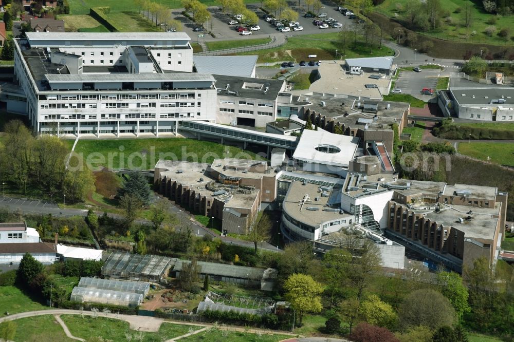 Aerial image Lievin - Premises of the hospital and Polyclinique de Riaumont in Lievin in Nord-Pas-de-Calais Picardy, France