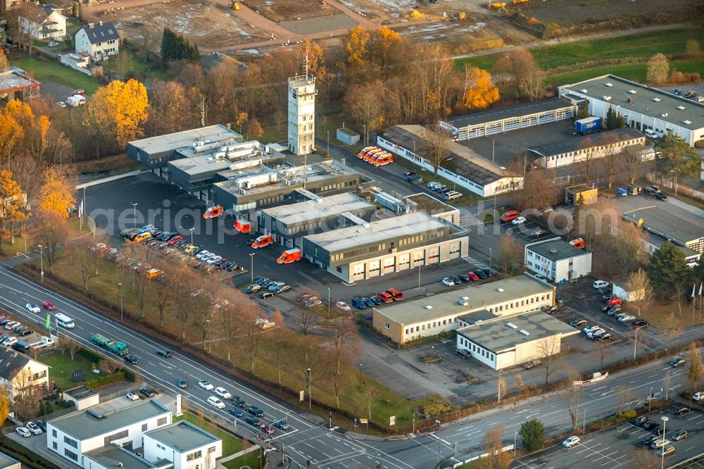 Soest from the bird's eye view: Hospital grounds of the Clinic Rettungszentrum Soest on Boleweg in Soest in the state North Rhine-Westphalia, Germany