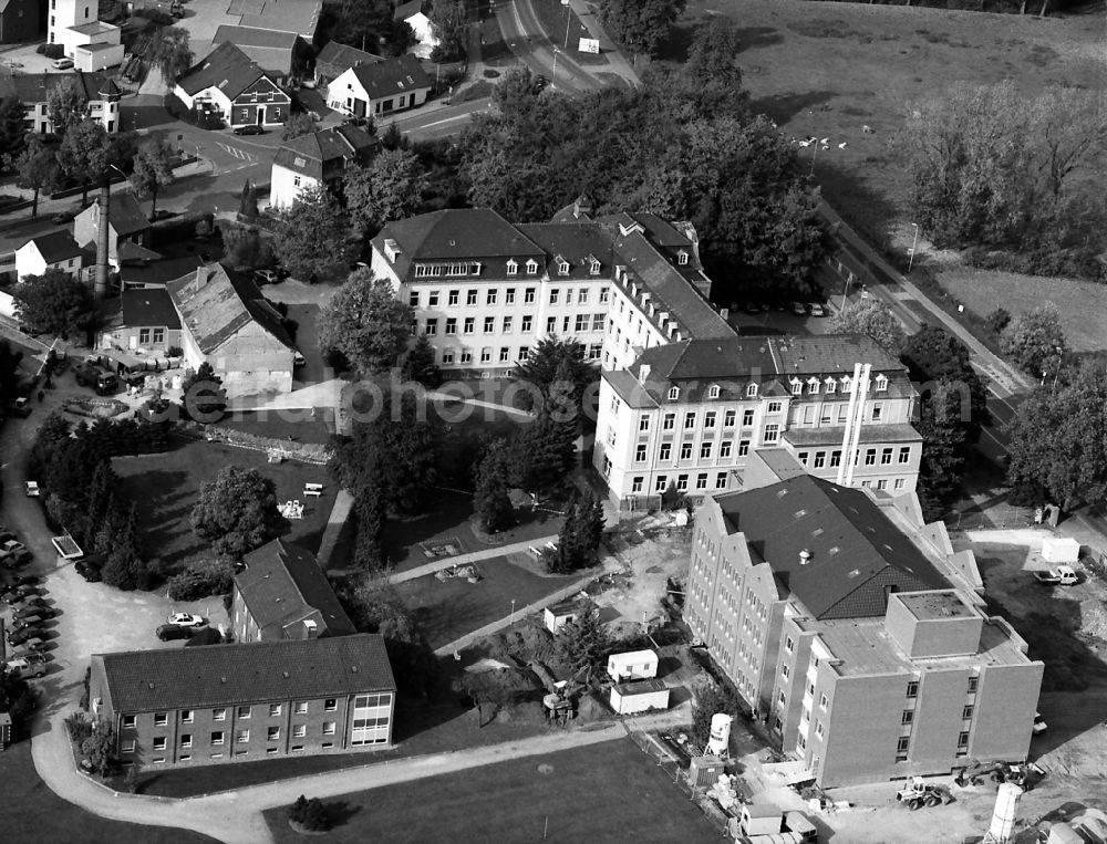 Aerial image Rheinberg - Hospital grounds of the Clinic in Rheinberg in the state North Rhine-Westphalia, Germany