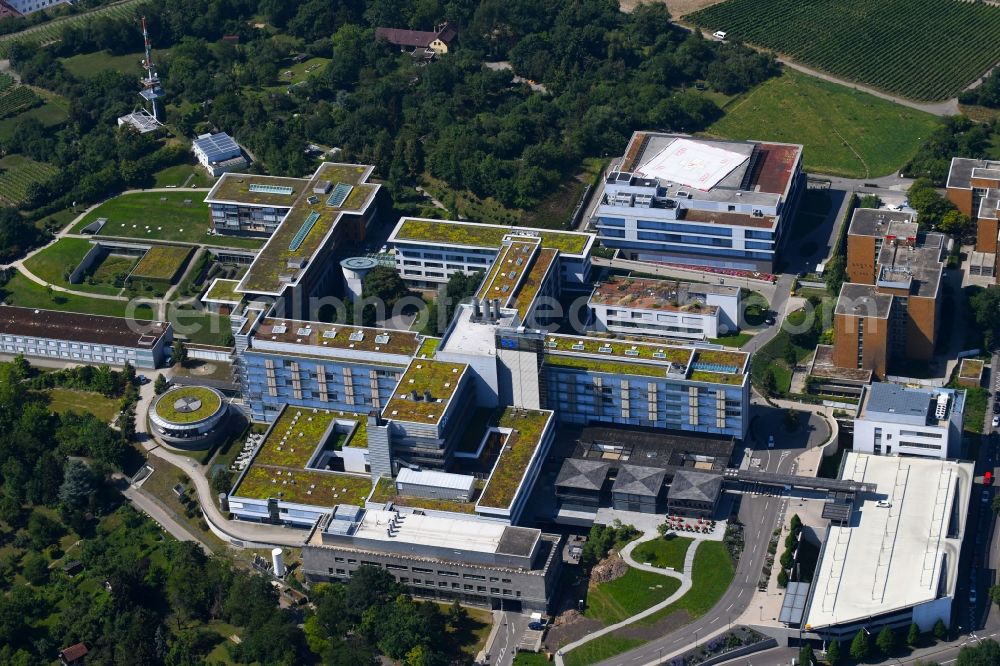 Stuttgart from above - Hospital grounds of the Clinic Robert-Bosch-Krankenhaus in the district Bad Cannstatt in Stuttgart in the state Baden-Wurttemberg, Germany