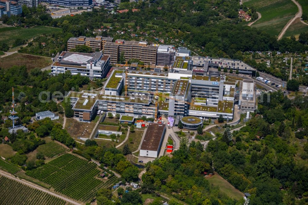 Stuttgart from above - Hospital grounds of the Clinic Robert-Bosch-Krankenhaus in the district Bad Cannstatt in Stuttgart in the state Baden-Wurttemberg, Germany