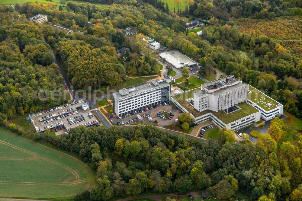 Aerial image Essen - Hospital grounds of the Clinic Ruhrlandklinik in the district Werden in Essen in the state North Rhine-Westphalia, Germany