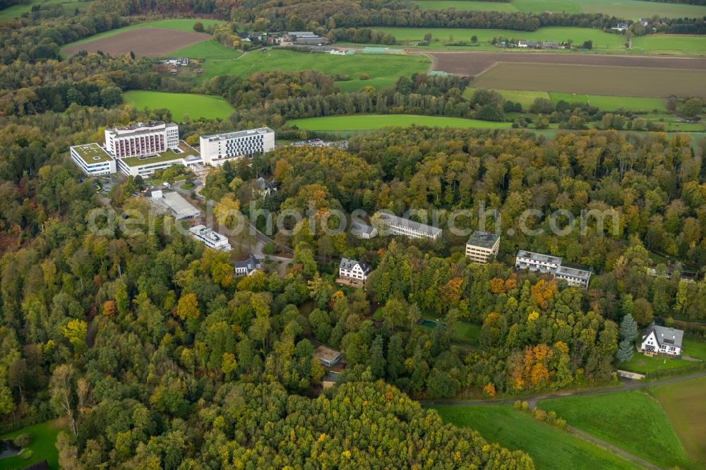 Aerial image Essen - Hospital grounds of the Clinic Ruhrlandklinik in the district Werden in Essen in the state North Rhine-Westphalia, Germany