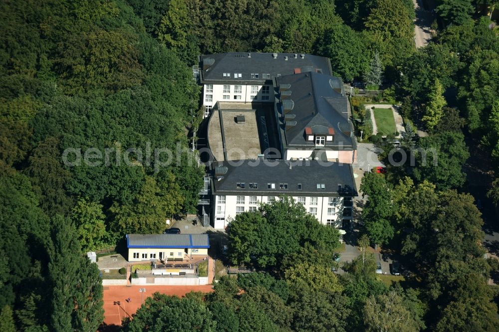 Bad Lausick from above - Hospital grounds of the ClinicSachsenklinik in Bad Lausick in the state Saxony