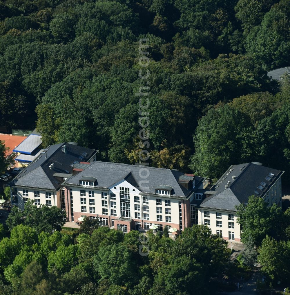 Bad Lausick from above - Hospital grounds of the ClinicSachsenklinik in Bad Lausick in the state Saxony