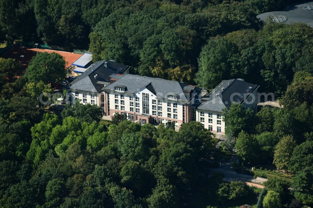 Bad Lausick from the bird's eye view: Hospital grounds of the ClinicSachsenklinik in Bad Lausick in the state Saxony