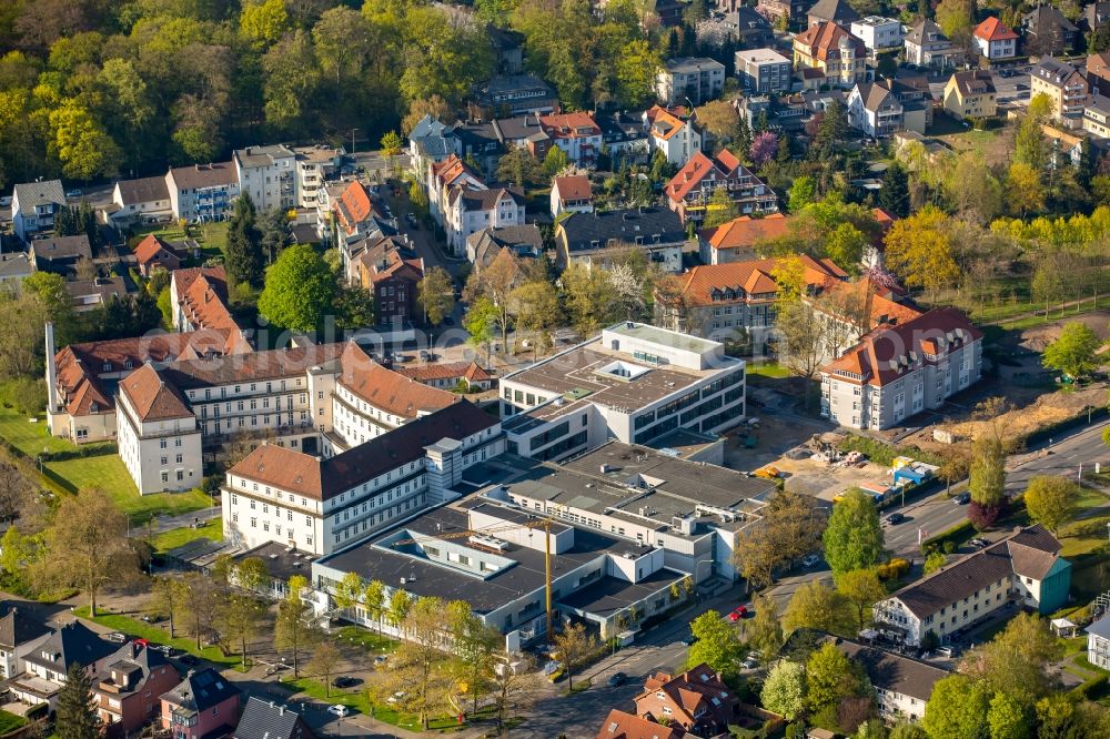 Hamm from above - Clinic of the hospital grounds of Saint Mary Hospital in Hamm in the state of North Rhine-Westphalia