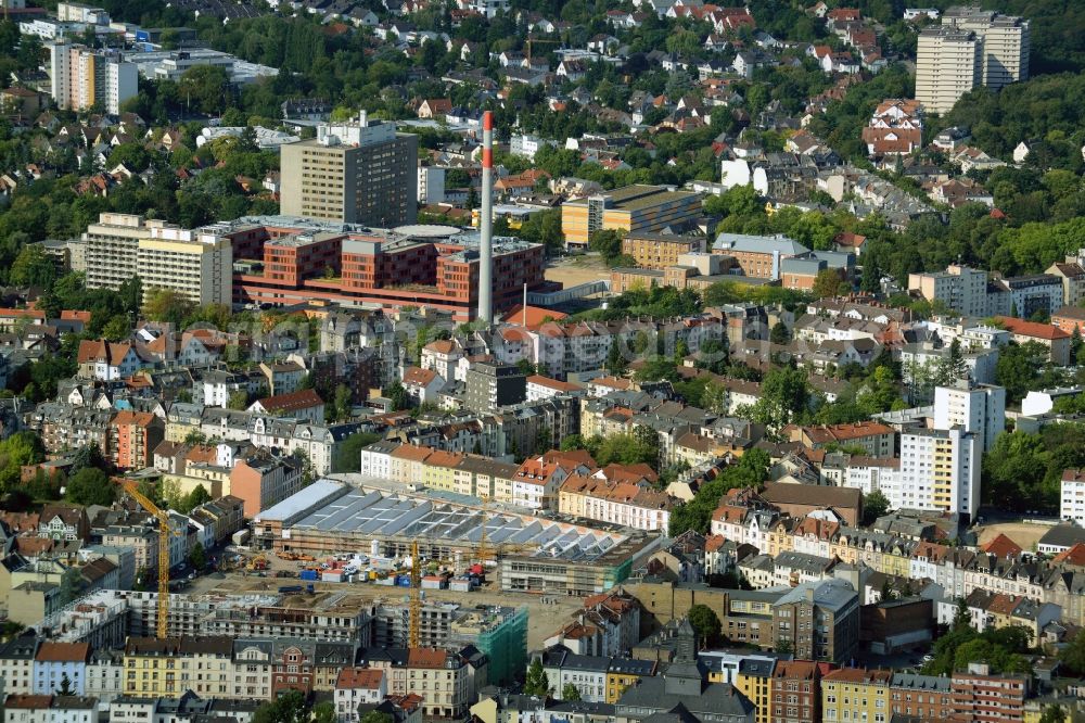 Offenbach am Main from the bird's eye view: Clinic of the hospital grounds Sena Klinikum Offenbach in Offenbach am Main in the state Hesse