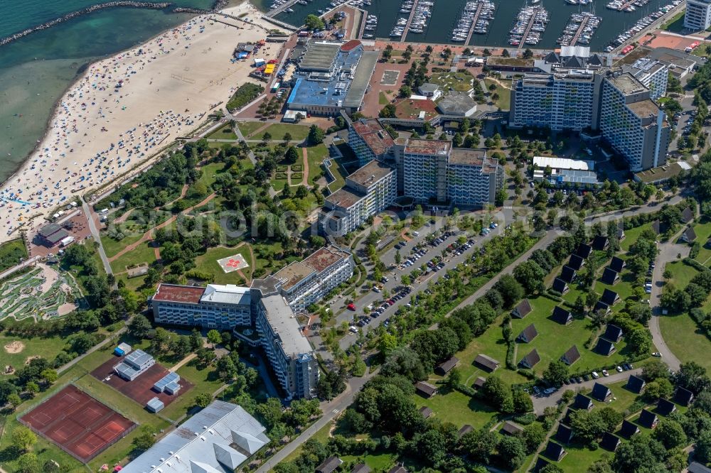 Aerial image Damp - Hospital grounds of the Clinic on Seute-Deern-Ring in the district Ostseebad Damp in Damp in the state Schleswig-Holstein, Germany