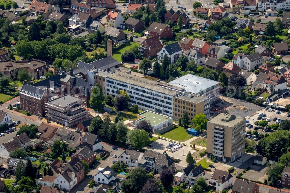 Haltern am See from the bird's eye view: Hospital grounds of the hospital St. Sixtus Hospital Haltern in Haltern am See in the state of North Rhine-Westphalia