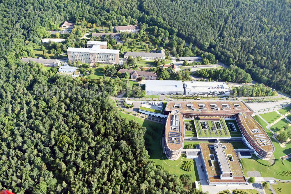 Aerial photograph Gera - Hospital grounds of the Clinic SRH Wald-Klinikum Gera on Strasse of Friedens in Gera in the state Thuringia, Germany