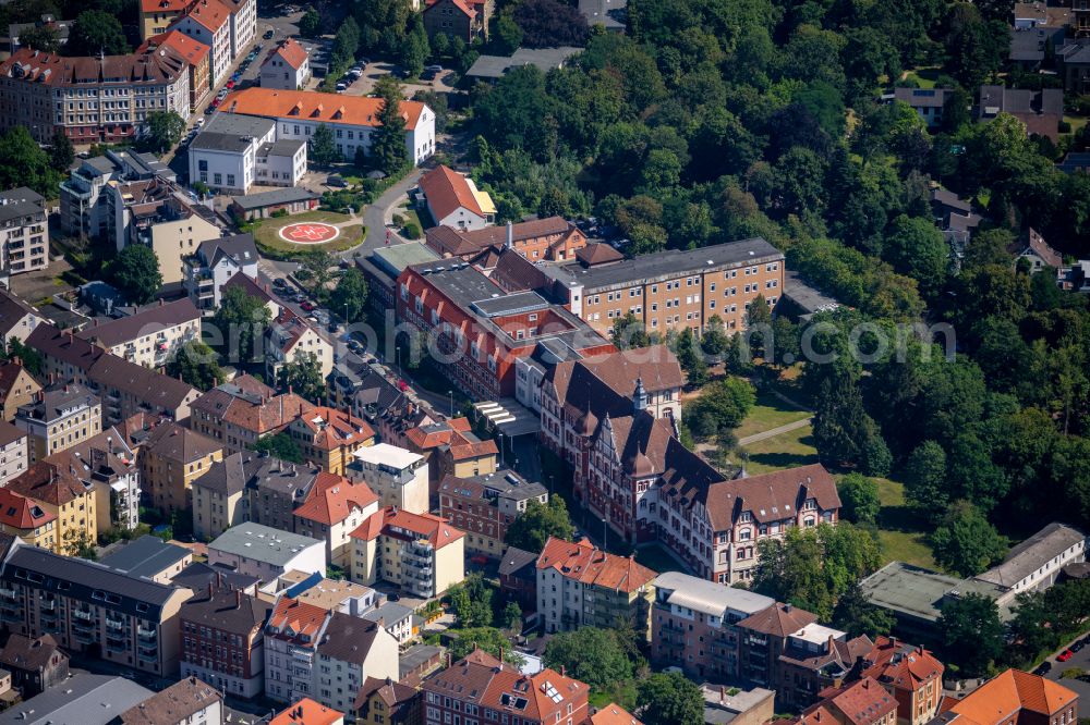 Aerial photograph Braunschweig - Hospital grounds of the Clinic Staedtisches Klinikum Braunschweig in Brunswick in the state Lower Saxony, Germany