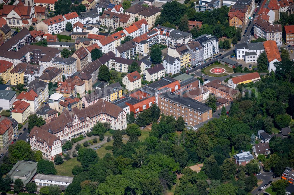 Braunschweig from above - Hospital grounds of the Clinic Staedtisches Klinikum Braunschweig in Brunswick in the state Lower Saxony, Germany